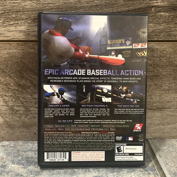 5 for $60 Sony PlayStation 2 The Bigs - Black and White - Picture 4 of 4